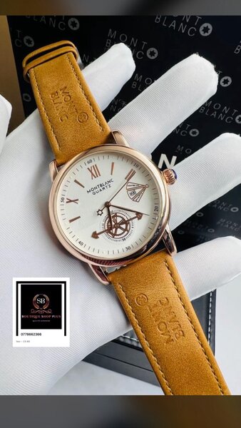 Montre élégante en cuir