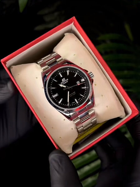 Montre en acier inoxydable élégante