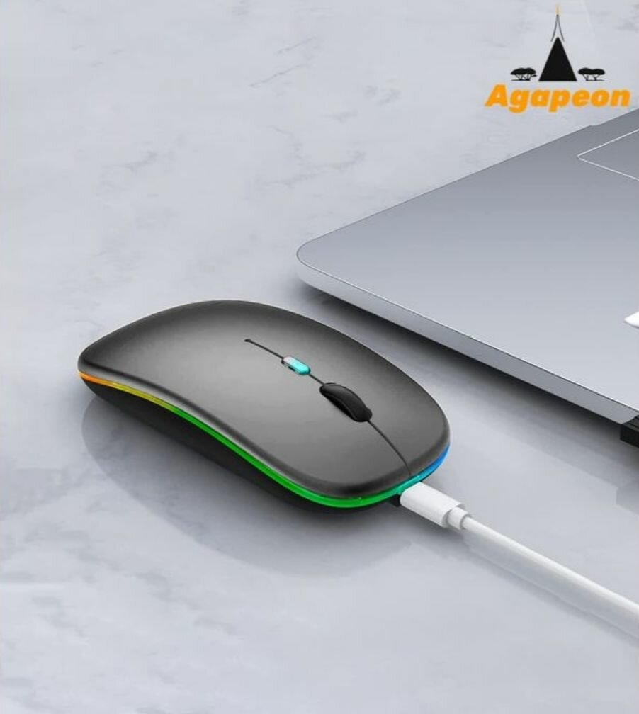 Souris sans fil rechargeable silencieuse