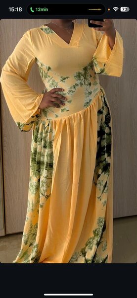 Robe longue imprimée élégante