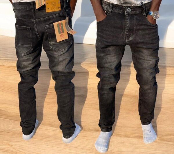 Jeans Homme Confort Noir