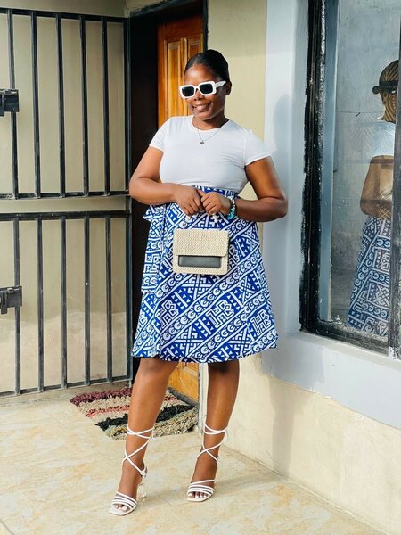 Wrap Ankara skirts