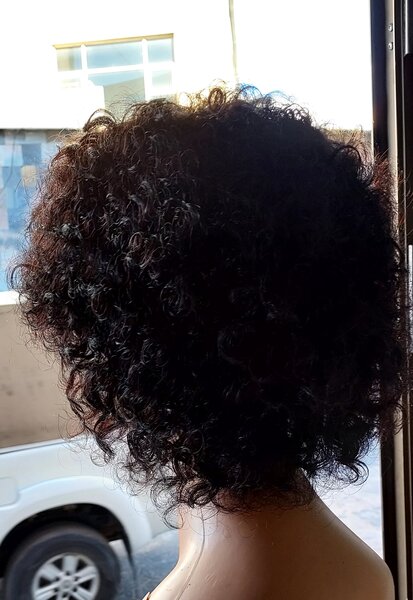 Short Black Curly Pixie Wig