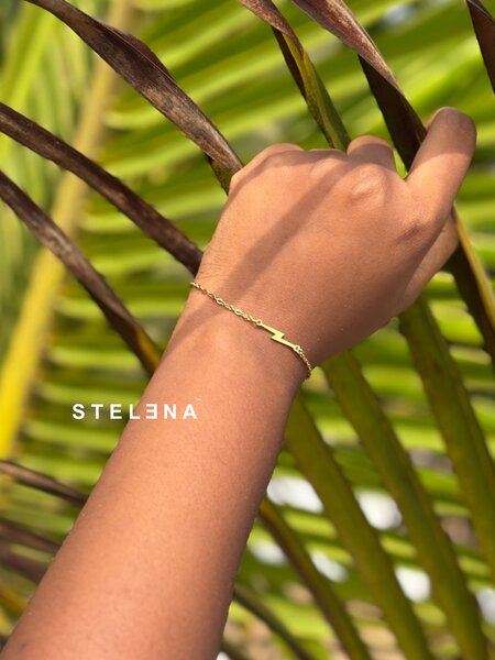 Bracelet Éclair Doré