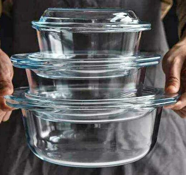 3 set glassware bowl