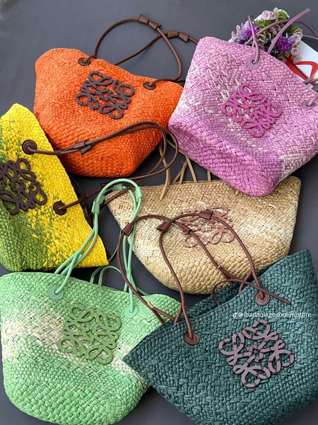 Sac cabas en paille tressée