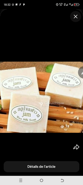 Savon au Lait de Riz x3