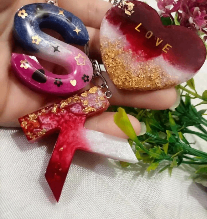 Resin keychain