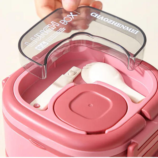 Lunch box with spoon