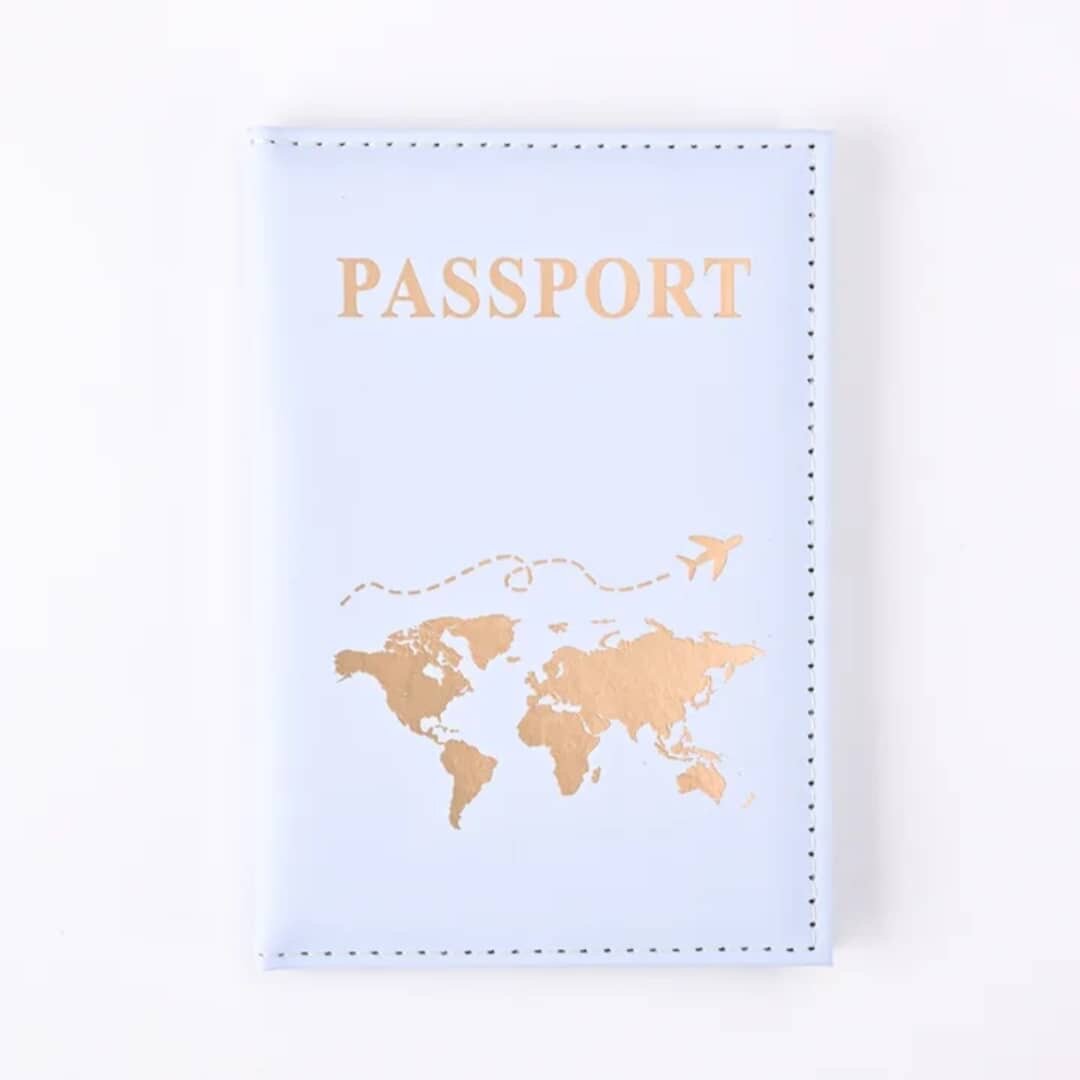 Étui Passeport Design Carte du Monde