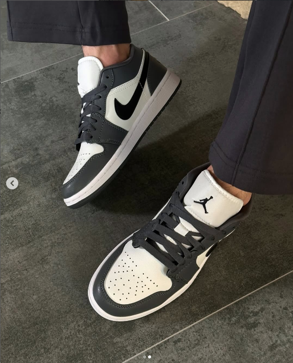 Air Jordan 1 low графит,белый,черный