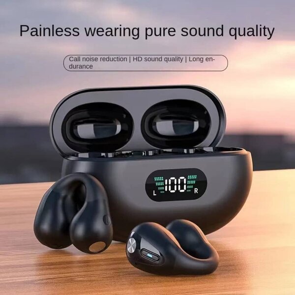 Ecouteur Bluetooth en silicone Q80 Noir qualité supérieure