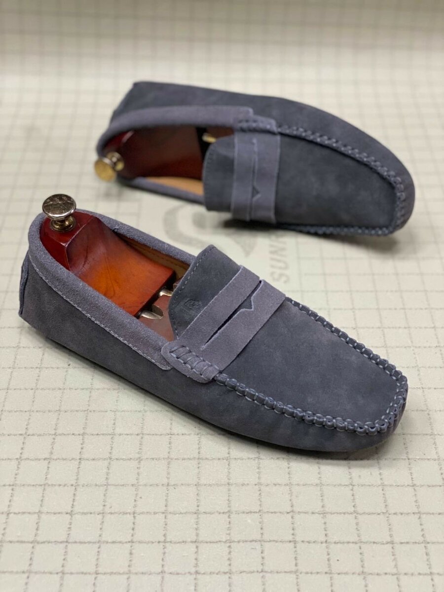 Mocassins en daim pour hommes