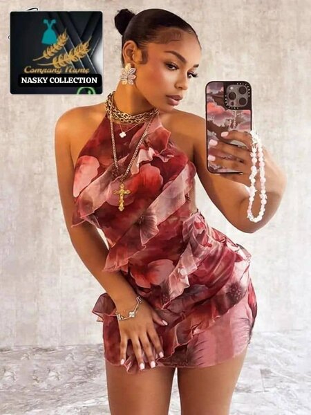 Robe Florale Été Épaule Nue