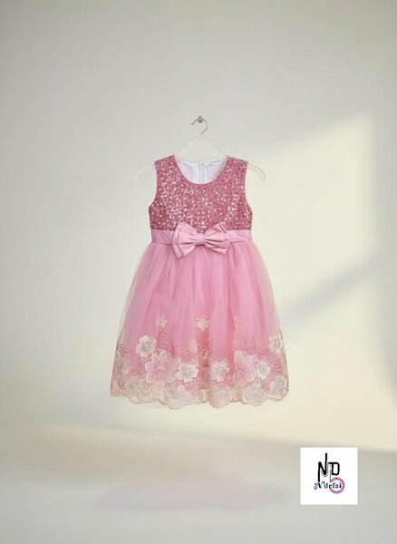 Robe de princesse rose fille