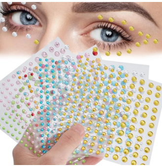 Hair Pearls Sticker On Self Adhesives Pearls Sticher Face Pearl Sticker For Hairs 3mm,4mm,5mm,6mm