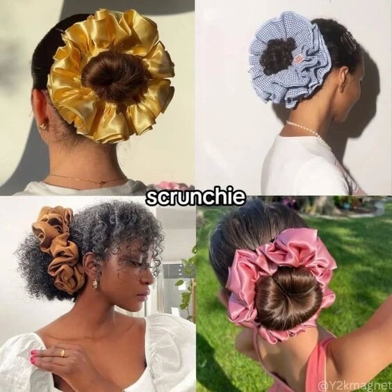 Chouchous en satin colorés