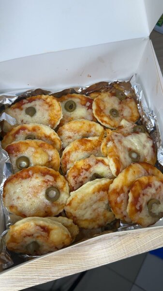 Mini pizzas aux olives