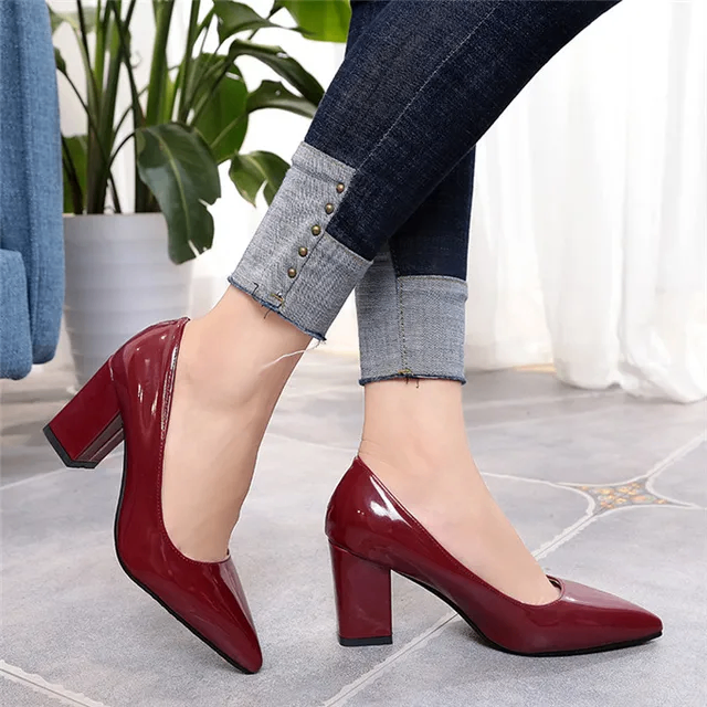 Square block heels
