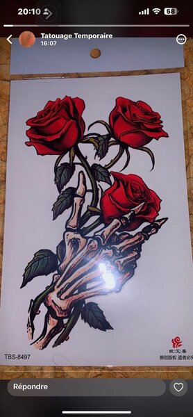 Tatouages Temporaires Roses