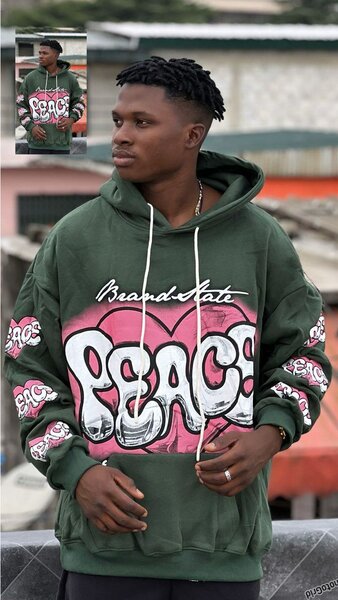 Sweat à Capuche Graphique Homme