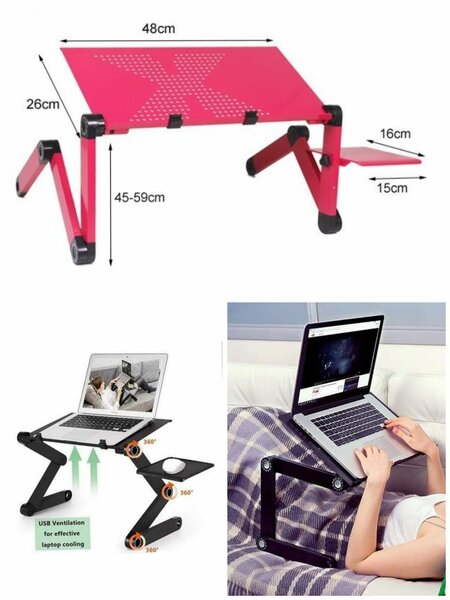 SUPPORT DE POSE POUR ORDINATEUR PORTABLE PRATIQUE POUR LA CHAMBRE OU AU BUREAU