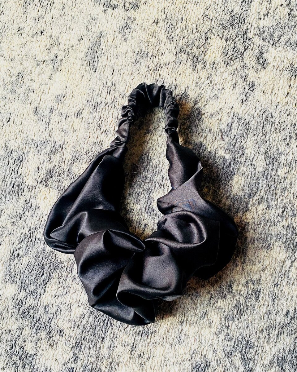 Bandeau-Chouchou Satin Noir