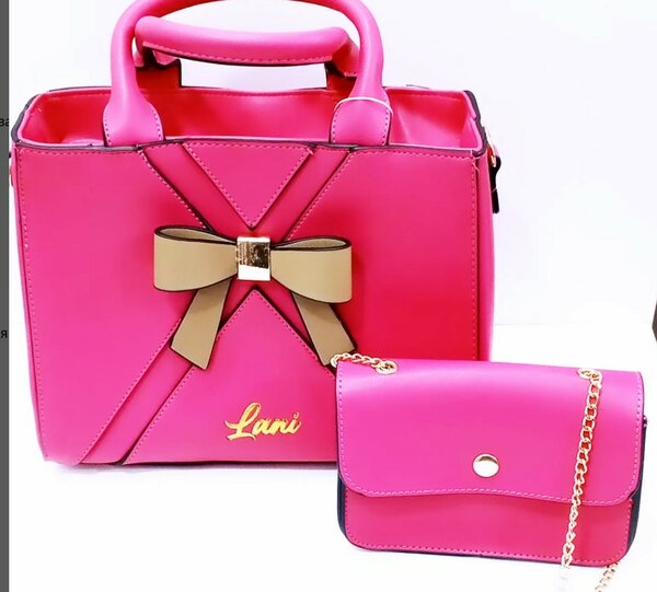 Set of 2 handbags, pink