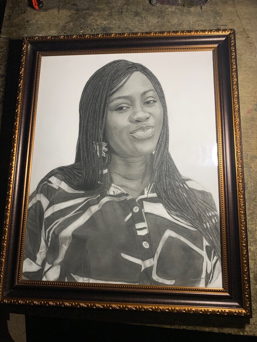 Realistic Pencil drawing, realistic painting