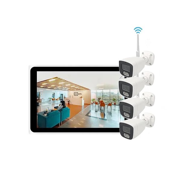 CCTV cameras 4CH & 8CH with 10inch monitor wireless connecti