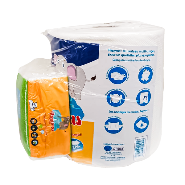 Papier hygiénique doux multi-usages