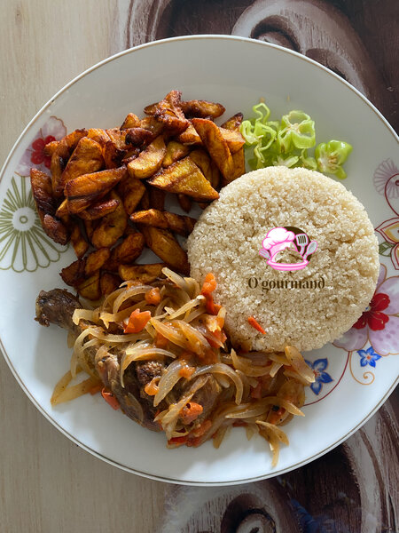 Attiéké/poulet et alloco