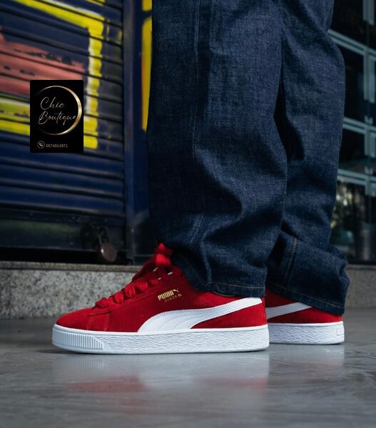 Baskets rouges élégantes