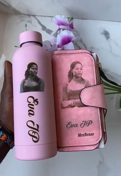 Customized purse and bottle