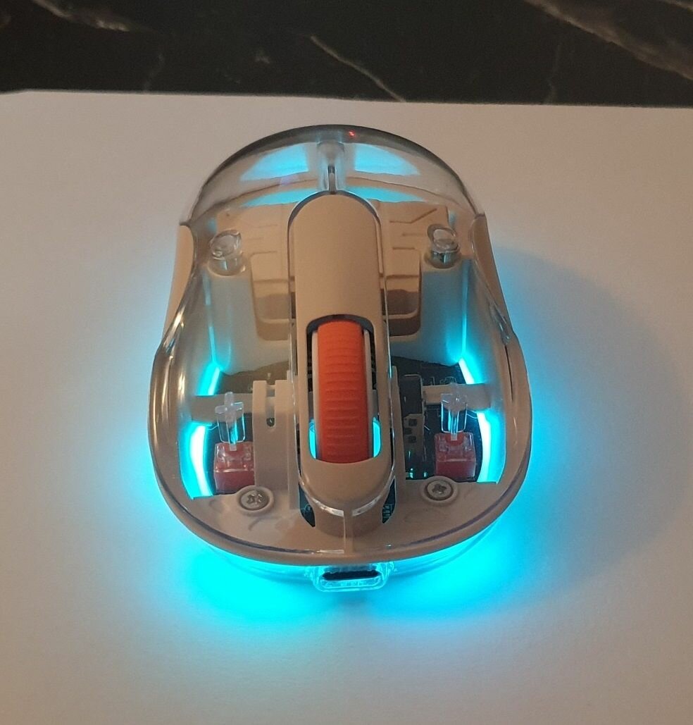 Souris Gaming RGB Transparente