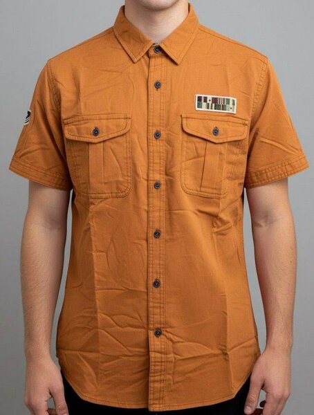 Chemise casual marron homme