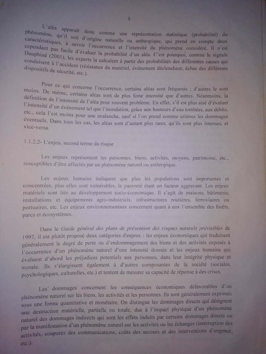 Document académique en français
