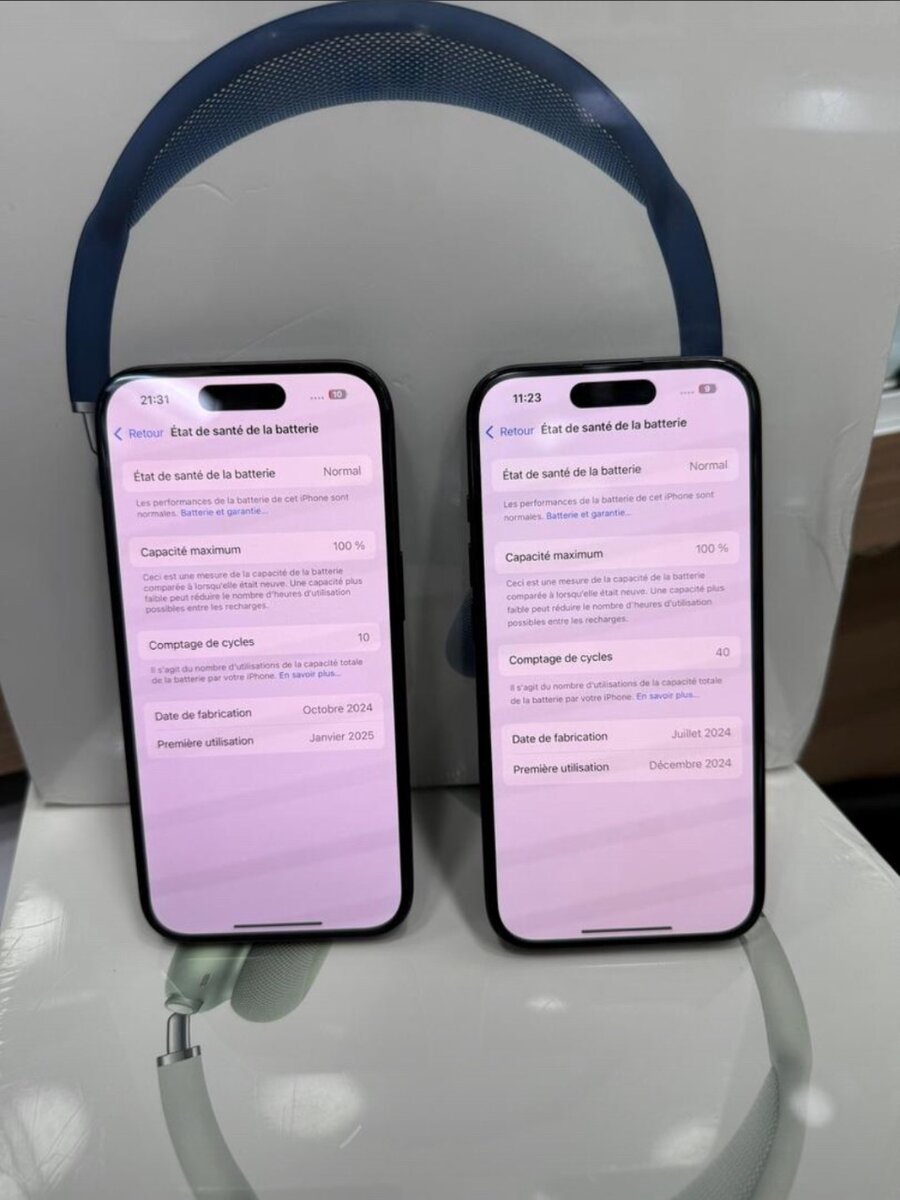 Smartphones modernes haut de gamme