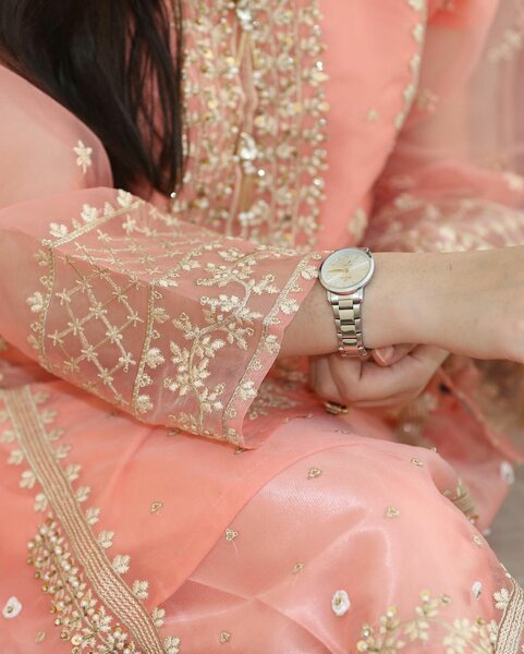 Peachy pink Tehzeeb 3pc