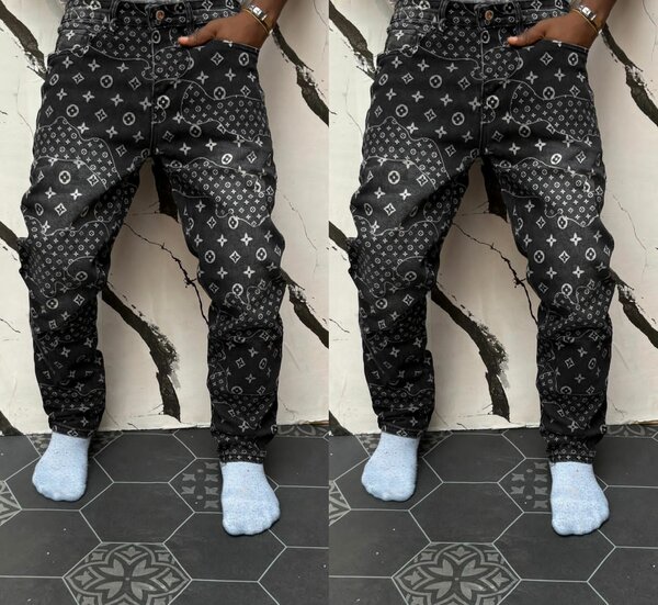 Jean jogger imprimé tendance