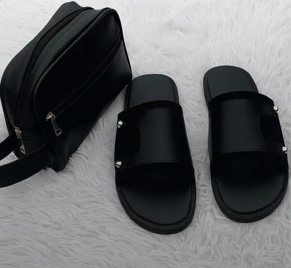 Sandales en cuir + sac