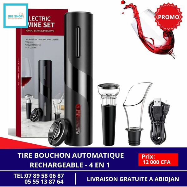 Tire Bouchon Électronique Rechargeable