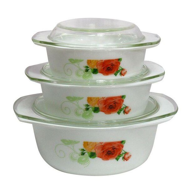 Heat Resistant bowl 3pc set
