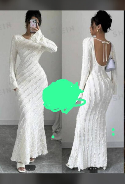 Robe longue élégante en dentelle