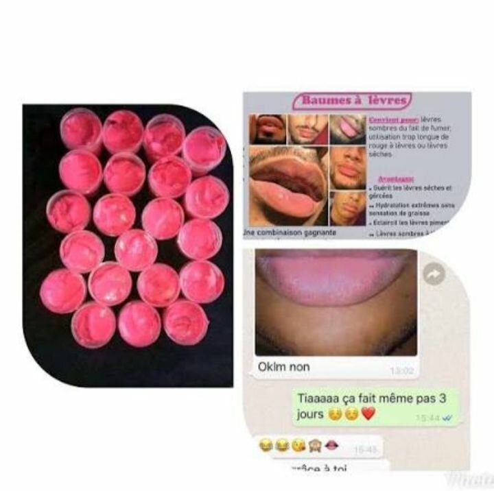 Produit de lèvres rose