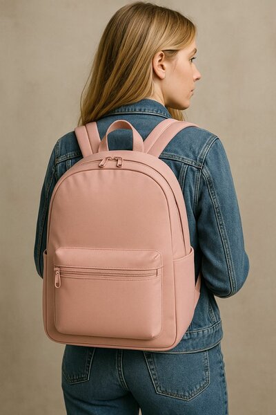 Sac à dos rose élégant