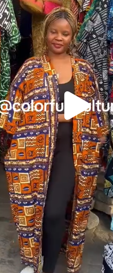 Women's kimono jacket with print