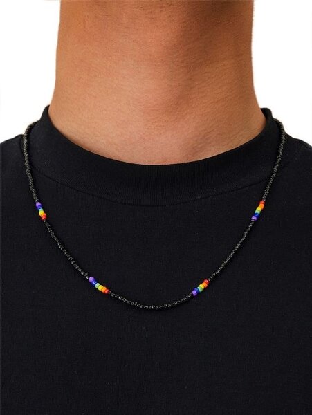 Collier Perles Multicolores