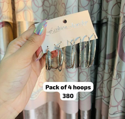 Pack of 4 hoops