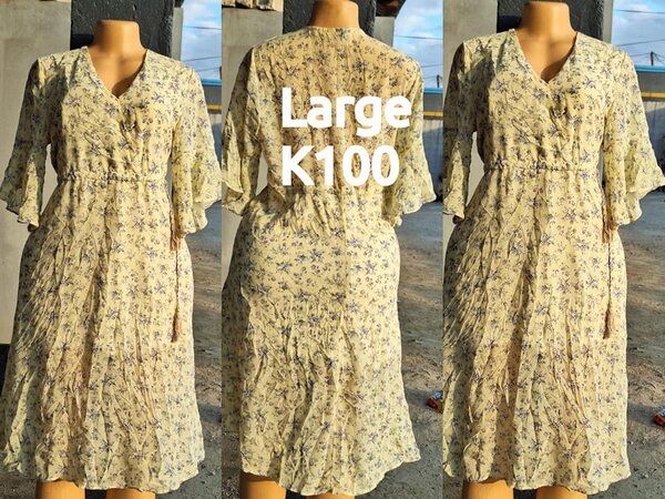 Beautiful and high-quality women's dress made of salaula silk